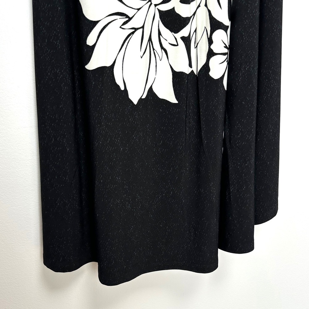 Tommy Bahama Midnight Sea Halter Maxi Dress Black White Floral Resort L NEW - Picture 9 of 12